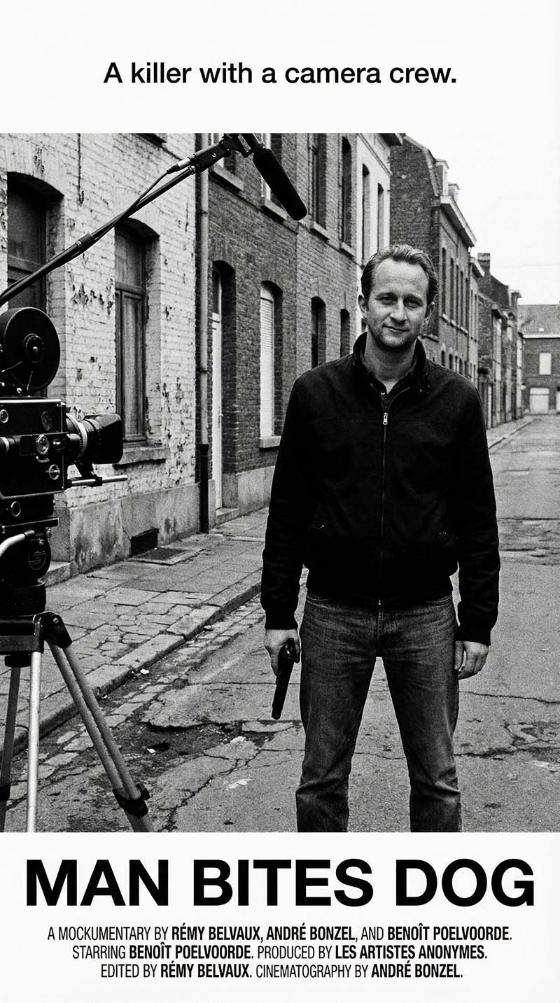 Man Bites Dog 1992 Belgian dark comedy crime mockumentary