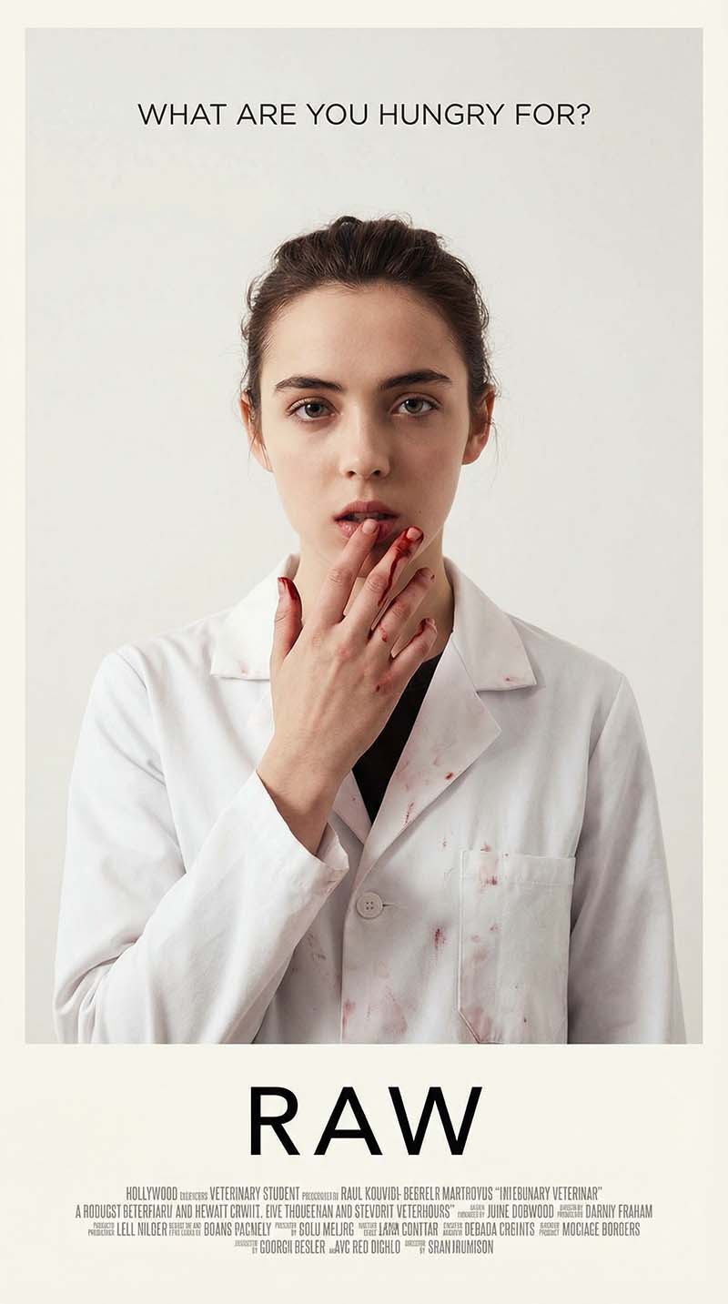 Raw 2016 Julia Ducournau French-Belgian body horror coming-of-age film