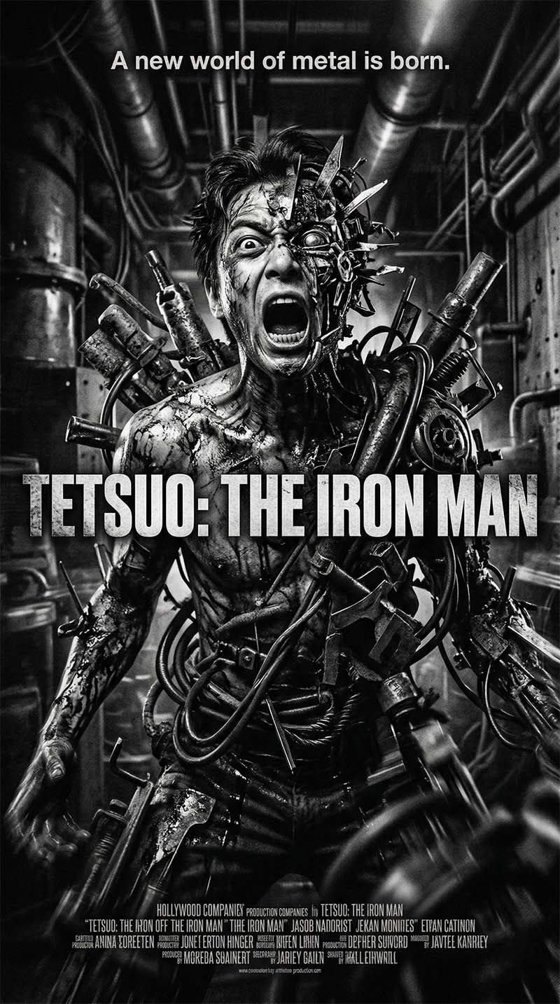 Tetsuo The Iron Man 1989 Shinya Tsukamoto Japanese cyberpunk body horror