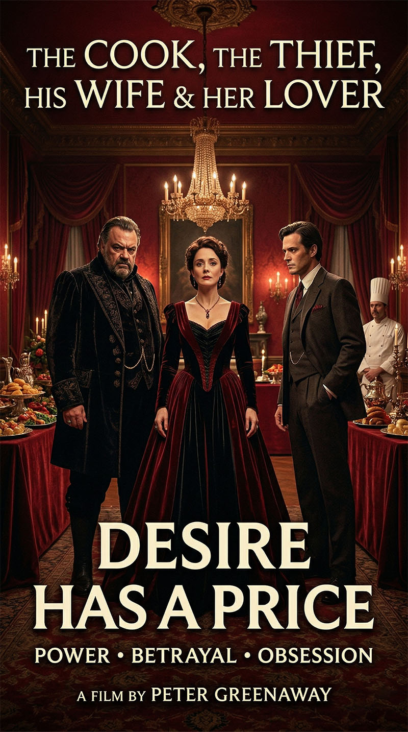 Watch The Cook, the Thief, His Wife and Her Lover 1989 Peter Greenaway drama full movie