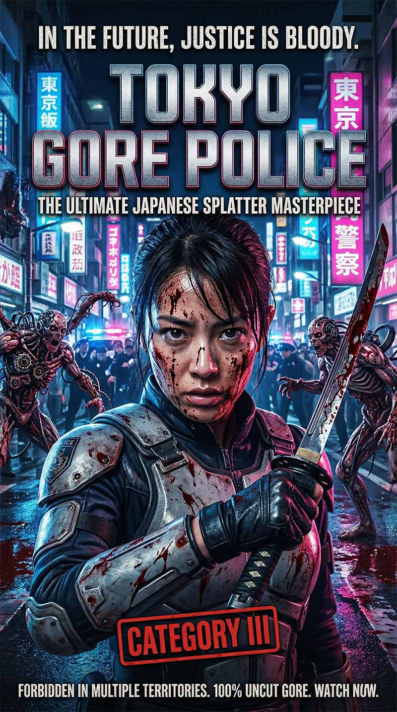Watch Tokyo Gore Police 2008 Yoshihiro Nishimura Japanese cyberpunk splatter