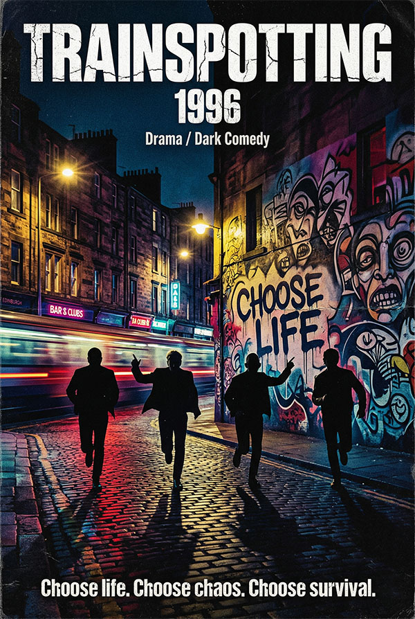 Trainspotting 1996 Danny Boyle dark comedy, UK drama