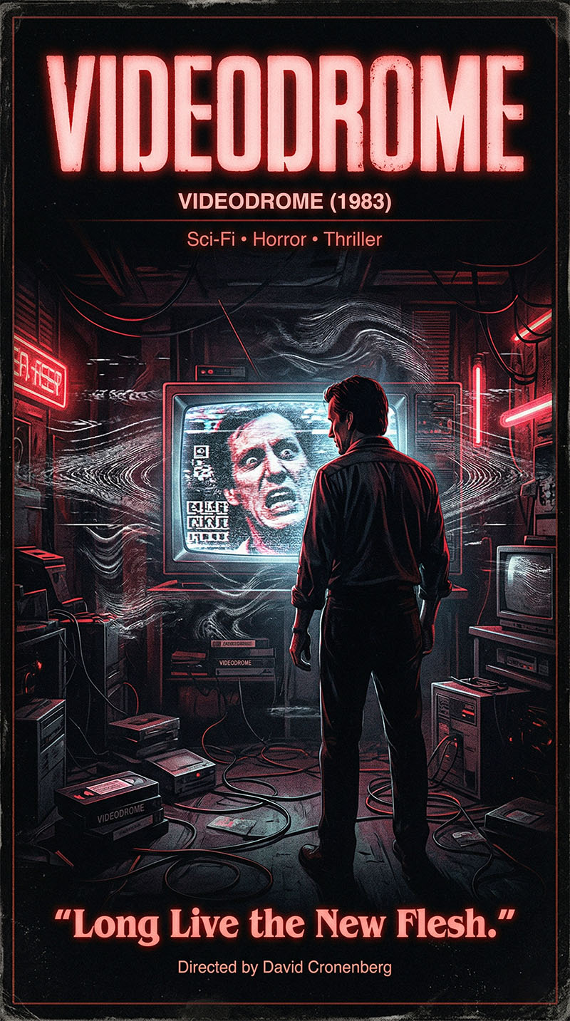 Videodrome 1983 David Cronenberg sci-fi body horror cult film